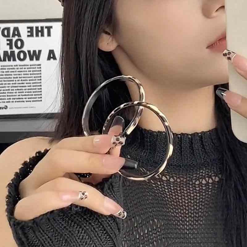 Cubic Zirconia - イヤリング 女性用 復古 香港風 ヒョウ柄 大型 丸型 耳飾り ファッション OL 通勤 幾何学 電気メッキ加工 夏 かわいい 軽量 アクセサリー トレンド 気質 スタイル