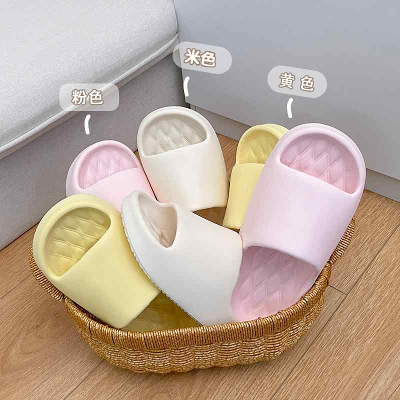 サンダル 男女兼用 夏用 厚底 クッション 耐摩耗 衝撃吸収 EVA素材 軽量 室内外 シンプル ホワイト ブラック ワインレッド グリーン イエロー ピンク