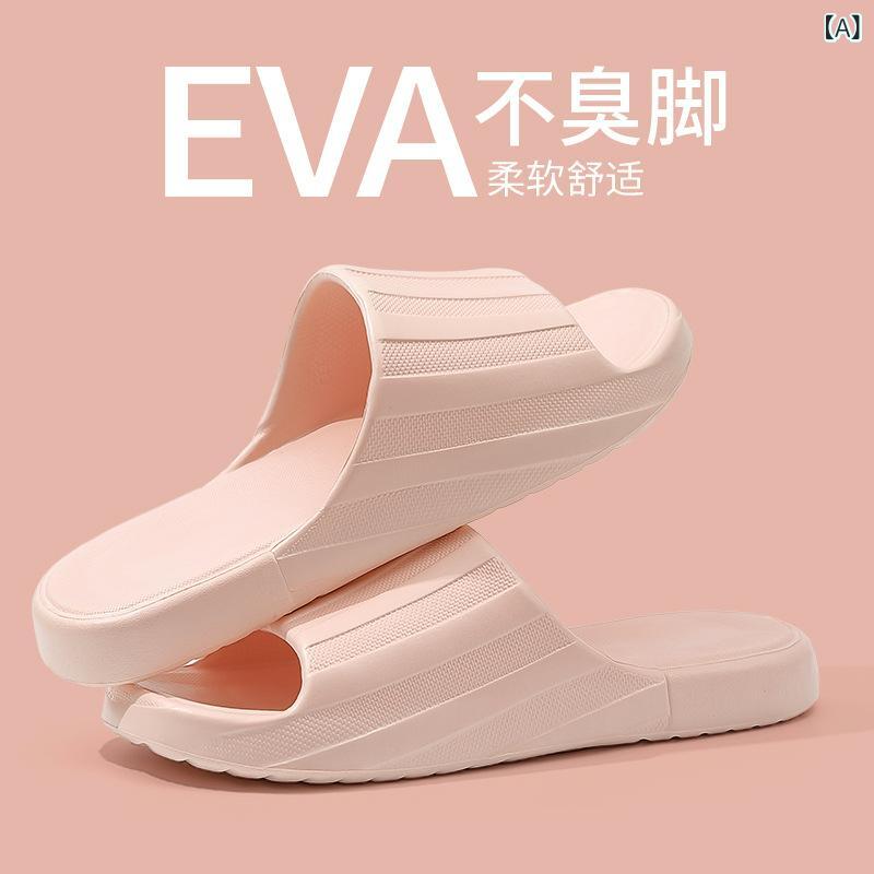 サンダル EVA素材 男女兼用 夏用 防滑 通気性 耐磨 軽量 旅行 家用 ピンク グリーン ネイビー カーキ グレー ブラック ブラウン 切り替え デザイン 一本指 ビーチサンダル インアソート