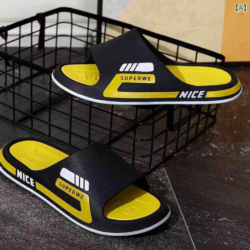 サンダル メンズ レディース 夏用 防滑 耐久 休闲 情侣 一文字 ビーチサンダル PVC素材 青春潮流 船底デザイン ブラック ホワイト ブルー イエロー グリーン 軽量 吸湿速乾 通勤 普段使い アウトドア 接触冷感 伸縮性 ハイウエスト ビッグシル