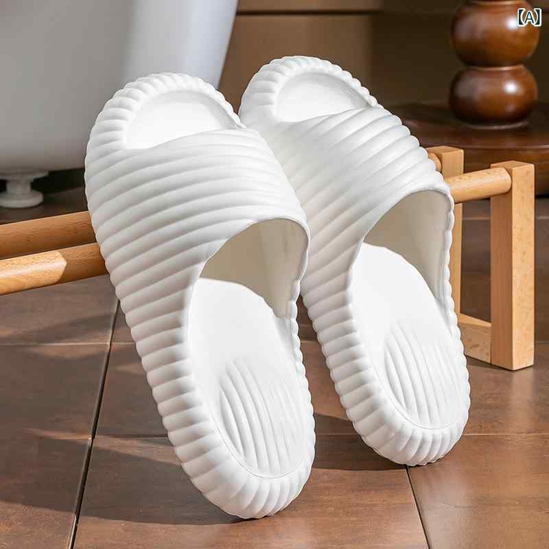 サンダル 男女兼用 ホームシューズ 厚底 トゥポスト クッション性 EVA素材 防水 透気 防滑 軽量 増高 日常カジュアル 室内履き 屋外対応 丸トゥ ブラック ホワイト 四季通用