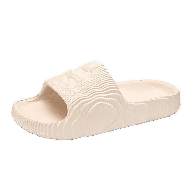 メンズ ビーチサンダル 男女兼用 青少年用 夏 春夏 軽量 EVA素材 露趾 ストリップデザイン 青春潮流 室内外兼用 運動 休閑 部屋着 通勤 普段使い ビッグシルエット 吸湿速乾 伸縮性 カラー ブラック グリーン アイボリー ホワイト ビビッドオレ