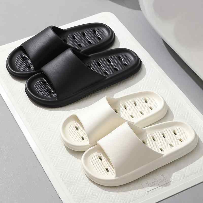 浴室 スリッパ 男女 ユニセックス EVA 素材 防滑 耐磨 耐久 室内用 夏 春夏 クッション 厚底 1.5cm から 3.5cm 空孔 デザイン ピンク グリーン ホワイト グレー ブラック 日常 休闲 スタイル 通年 対応 軽量 快適 着脱 簡単