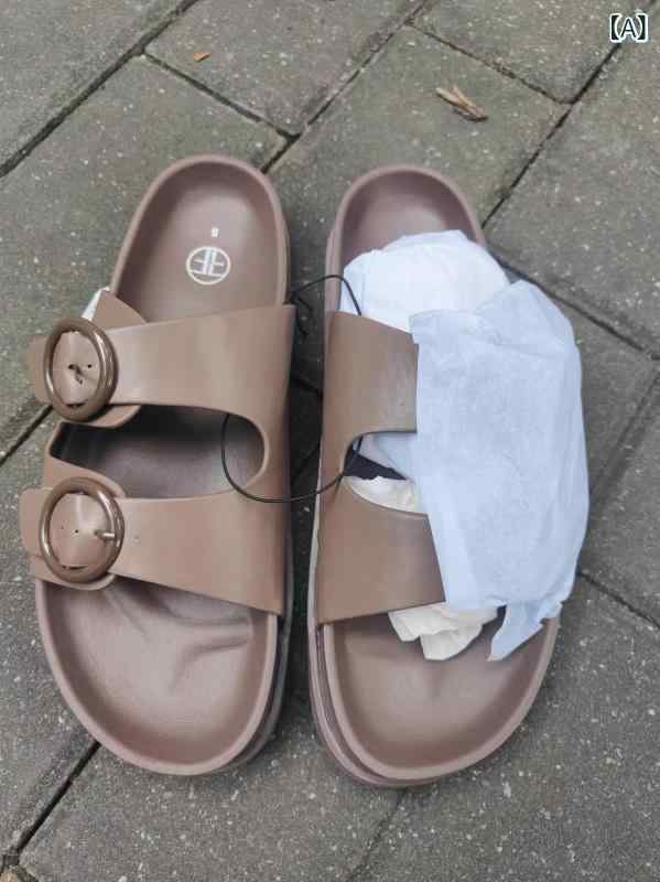 サンダル レディース ビーチサンダル 女性用 フラットサンダル ダブルバックル 軽量 伸縮性 日常使い 部屋着 普段使い アウトドア 通勤用 夏 春夏 ウィンター 接触冷感 吸湿速乾 再生繊維 デニム 麻 綿 ハイウエスト ビッグシルエット Vネック ブ