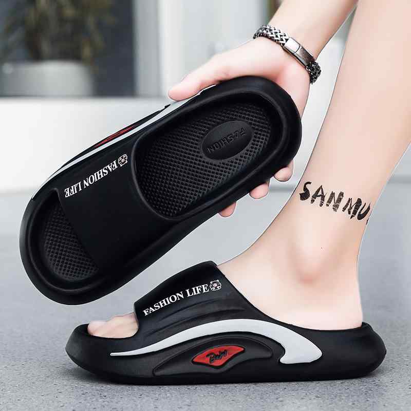 メンズ スリッパ EVA素材 男性用 居家用 日常用 外出用 洗いやすい 防滑 快適 高級感 フラットサンダル 黒 グレー ベージュ 軽量 伸縮性 吸湿速乾 春夏 カジュアル 室内履き アウトドア ビーチサンダル 通勤 通学 休日 リラックス 再生素材