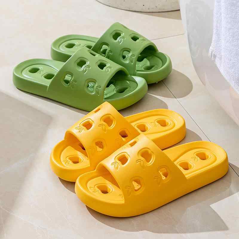 サンダル 男女兼用 春夏 居家用 浴室用 EVA素材 厚底 防滑 通気性 耐磨 漏水 ユニセックス ワンピースサンダル グリーン ピンク イエロー ブラック グレー 日常カジュアル 軽量 柔軟 室内履き アウトドア ビーチサンダル フラットシューズ メン