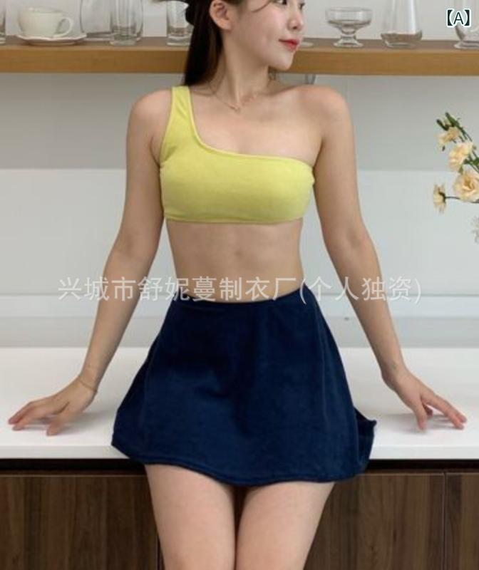・対象性別: 女性・対象年齢: 成人・柄: 無地、セクシー、タイト、高伸縮、小清新、ヨーロピアンスタイル・素材: ナイロン・素材成分: スパンデックス85%・重量: 210g・裏地素材: ポリエステル・裏地成分: スパンデックス95%・使用シーン: 水中運動・カラー展開: イエロー、ピンク・サイズ展開: M、L、XL・袖丈: ノースリーブ・スタイル: ビキニボトム