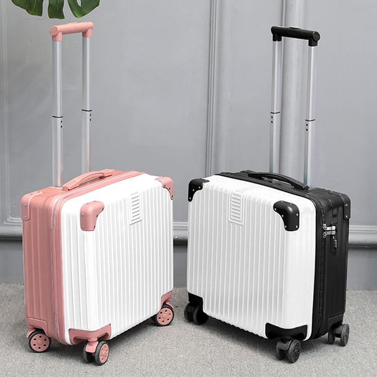 小型 キャリーバッグ 旅行 スーツケース 男女兼用 軽量 ABS PC 素材 防水 耐磨 防盗 拡張可能 万向輪 ビジネス 通勤 秋冬 ローズゴールド シルバー ゴールド ブラック ホワイト グリーン グレー ピンク ファッション シンプル ジッパー 1