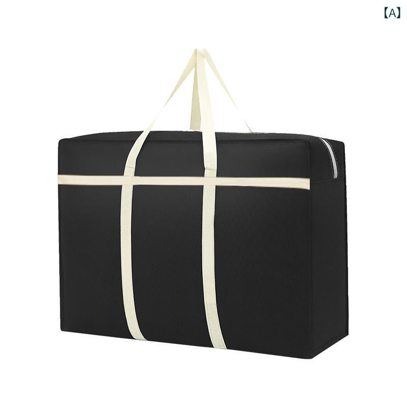 Boston Bags - 収納バッグ 無纺布 大容量 立方体 引っ越し用 衣類 布団 整理 収納 旅行 寝室 ブラック ネイビー グレー グリーン 現代 シンプル 軽量 耐久