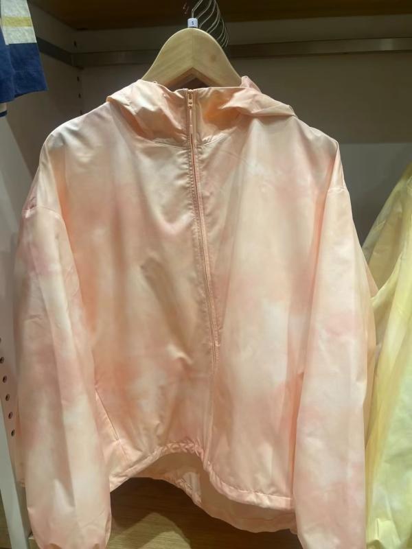 レディース 春夏 防紫外線 連帽 防晒 トップス ロングスリーブ ワイドシルエット ポケット プリント ジッパー 軽量 ポリエステル 杏色 ピンク 通勤 普段使い 気質 軽熟スタイル