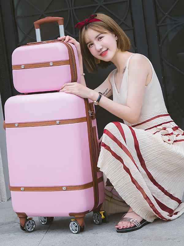 スーツケース ユニセックス 旅行用 ABS素材 防水 防盗 万向輪 条紋柄 ポリエステル内張り 中硬度 キャリーバッグ 機内持ち込み ビジネス 米白色 粉色 香槟色 ローズゴールド ローズレッド ホワイト シルバーグレー 20インチ 22インチ 24イン