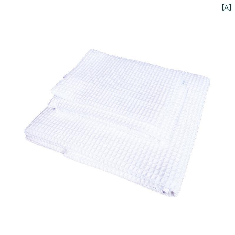 タオル コットン 親肌 蜂の巣格子 ワッフル 織り 吸水 速乾 柔らかい 軽量 シングル ダブル フェイスタオル バスタオル 純棉 21S 糸 170g 200g 加工 カスタム 原色 生成色 浅灰色 ネイビー 34x35cm 70x140cm コットン