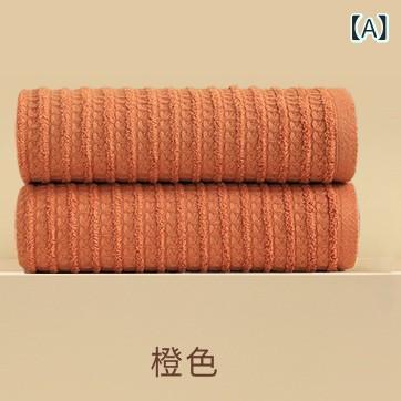 ・主な素材: 綿100%・カラー展開: 橙色、米白色、棕色、青・サイズ: 75×35cm・重量: 80g～100g・細分類: 毛巾/面巾
