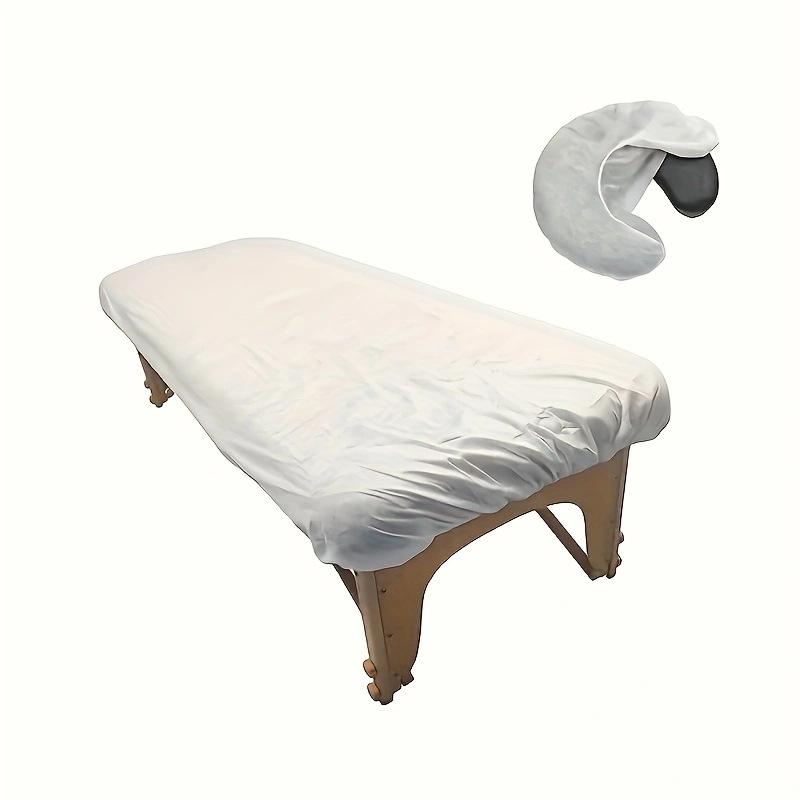 Bed Sheets - ベッドカバー 使い捨て 無紡布 美容院 マッサージベッド用 伸縮性 穴あり 穴なし 化繊 軽量 平紋 色織 純色 現代簡約 80cm幅 90x215cm 20枚セット 30枚セット 50枚セット 100cm幅 110x215cm 30枚セット 1.8mベ