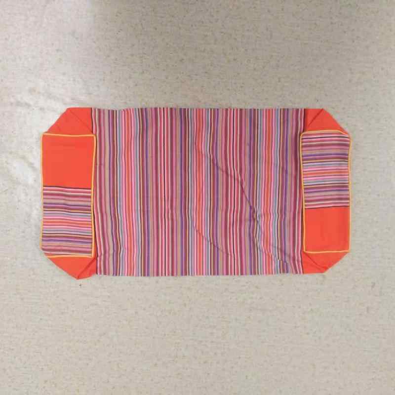 For Low Rebound - 枕套 花柄 コットン 粗布 田園風 クラシック エスニック 接触冷感 吸湿速乾 軽量 50x19x10cm サイズ 単人用 ベッドルーム インテリア ピンク系 グリーン ブルー 赤 紫 寝室 リラックス 日常使い