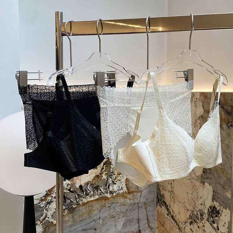 文胸セット 女性用 レースブラジャー 副乳収集 調整型 セクシー 透気性 上托 美背 快適 綿クロッチ 三角ショーツ 内衣 セット 接触冷感..