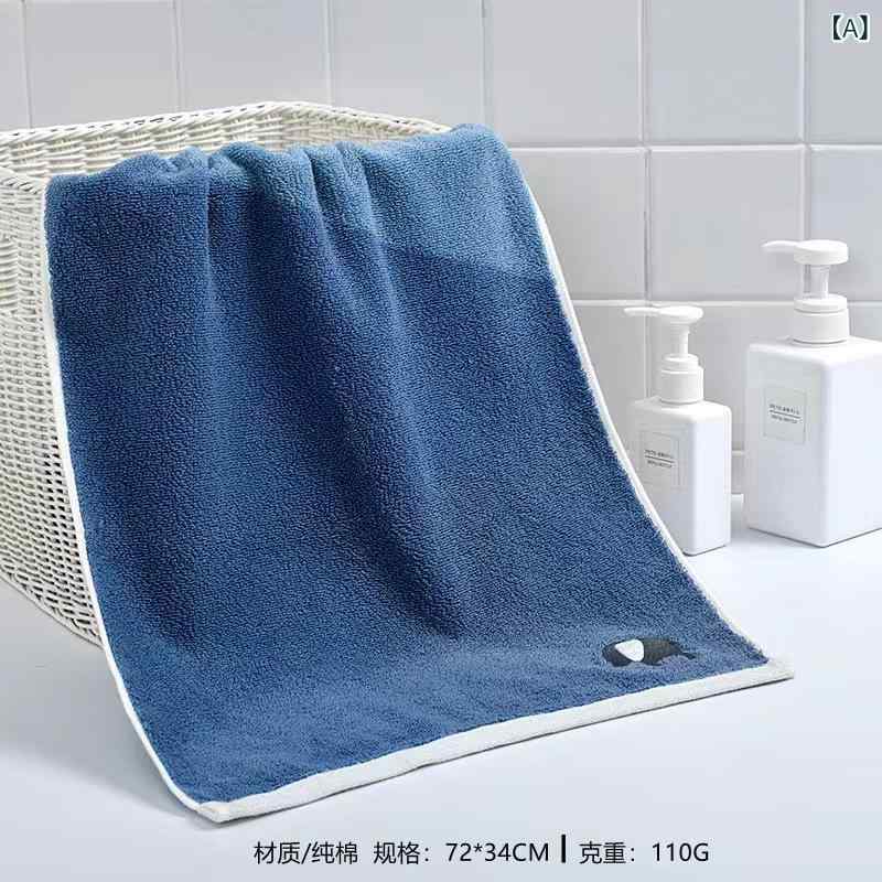 ・主な素材: 綿100%・制作工艺: 刺繍・克重: 100g～120g・カラー展開: ブルー、グリーン、グレー、ブラウン・サイズ展開: 72×34cm・カテゴリ: タオル
