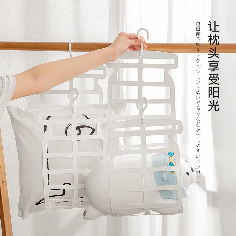 ・カテゴリ: 枕頭/人形晾乾架・素材: プラスチック・色: 白色・パッケージ数量: 2個入り・適用シーン: 衣類ハンガー、パンツハンガー、ネクタイハンガー