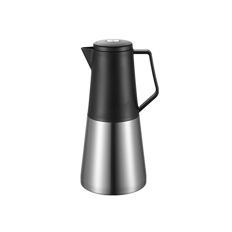 保温水筒 家用 大容量 コーヒー ポット 温水 ポット 寝室 職場 ホット ボトル イタリアン ポット 304ステンレス 現代 シンプル 米色 ブラック ライトグレー キャメル 1200ml 6-12時間 保温 軽量 耐久 日常使い 通勤 キッチン 暖か