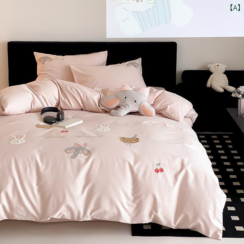 ベッドルーム 四季通用 綿100% 長絨綿 磨毛加工 かわいい ピンク系 桜桃ミルクウサギ ハッピーエレファント 粉色 布丁チーズケーキ ストロベリーチョコレート パープルベリー 優しい夢 月光ウサギ チェリーブロッサムキャット 雨潤花柄 接触冷感 吸湿