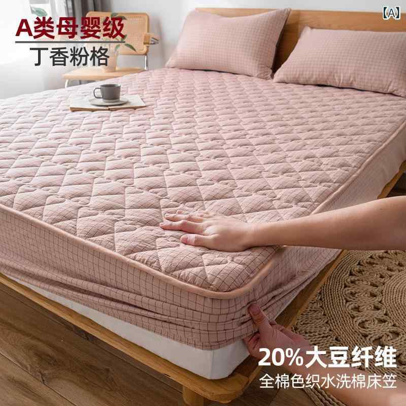 ベビー用 母婴級 綿 100% 防ダニ 保護 クッション ボックスシーツ フィット シーツ...
