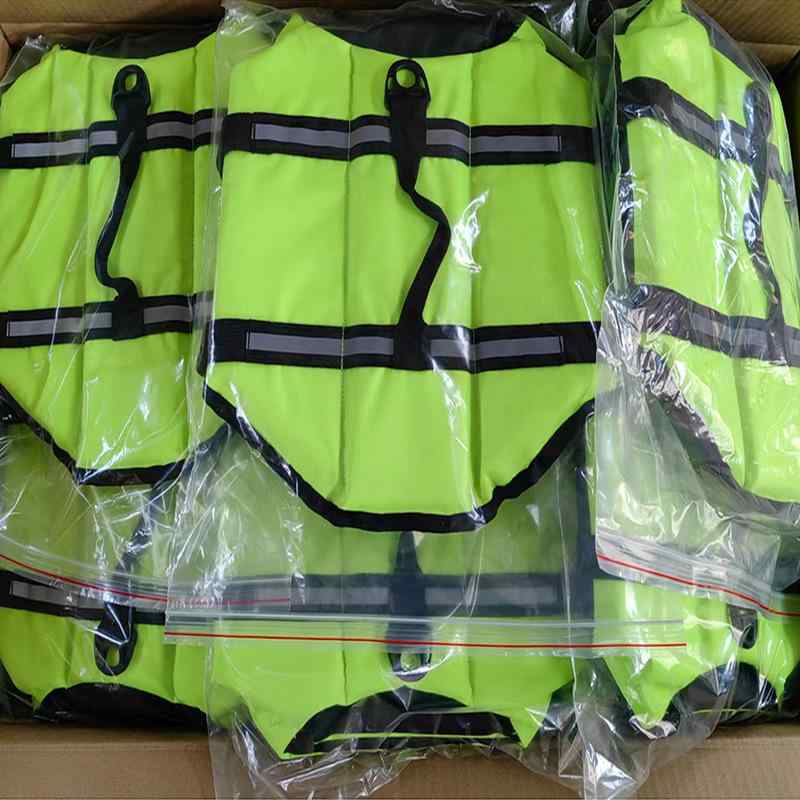 ペット救生衣 犬用ライフジャケット 犬水着 ペット安全浮き具 ユニセックス ポリエステル素材 蛍光緑 橙色 黄色 ピンクドット ブルードット ピンクボーン ブルーボーン ピンクフラワー ブルーフラワー ライトカモフラージュ ブラックカモフラージュ ハイグ