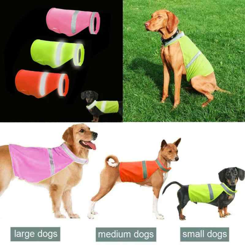 犬用 服 ペット ウェア 大型犬 対応 夜間 反光 安全 ベスト 夏季 透気 性 背心 ユニセックス 犬服 反射素材 涤纶 素材 軽量 快適 フィット 蛍光 黄 蛍光 オレンジ ピンク 系 S M L サイズ ユニバー