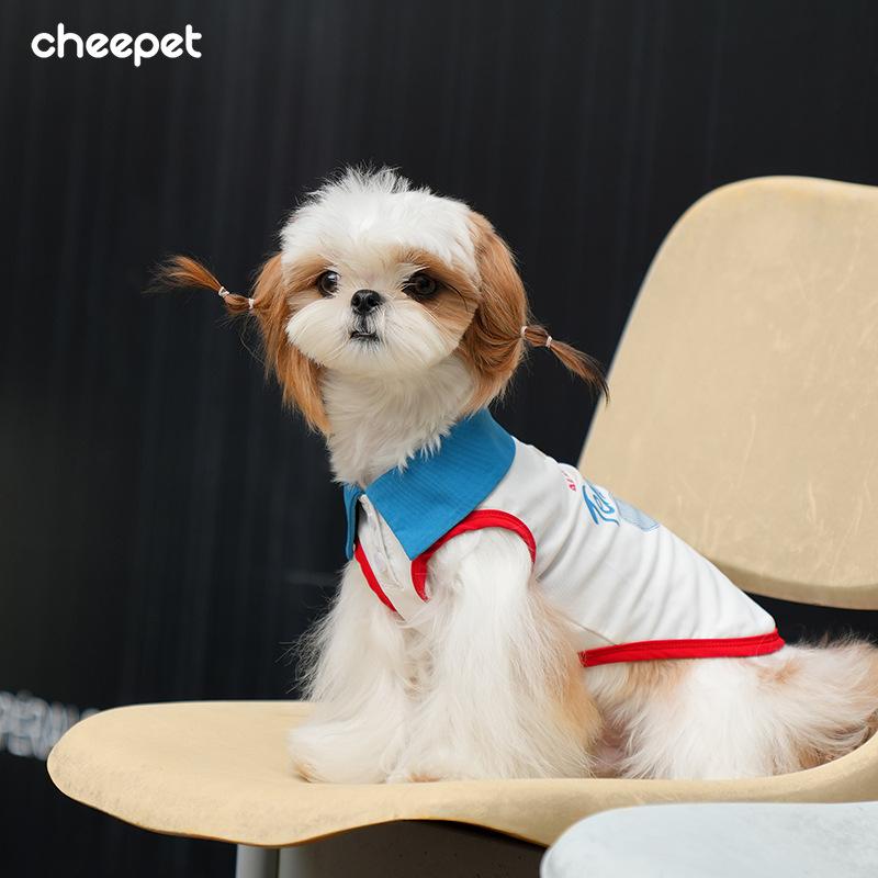 犬用 服 夏服 薄手 スポーツ テニス ベスト 透気性 防毛抜け テディ ビション シュナウザー 屋外服 白 100%ナイロン 軽量 メッシュ素材 ユニセックス ペットウェア カジュアルスタイル 通気性抜群 毛抜け防止機能 夏向け 犬種対応 屋外活動 快