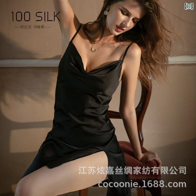 スリップドレス 女性用 シルク 100% 桑蚕...の紹介画像3