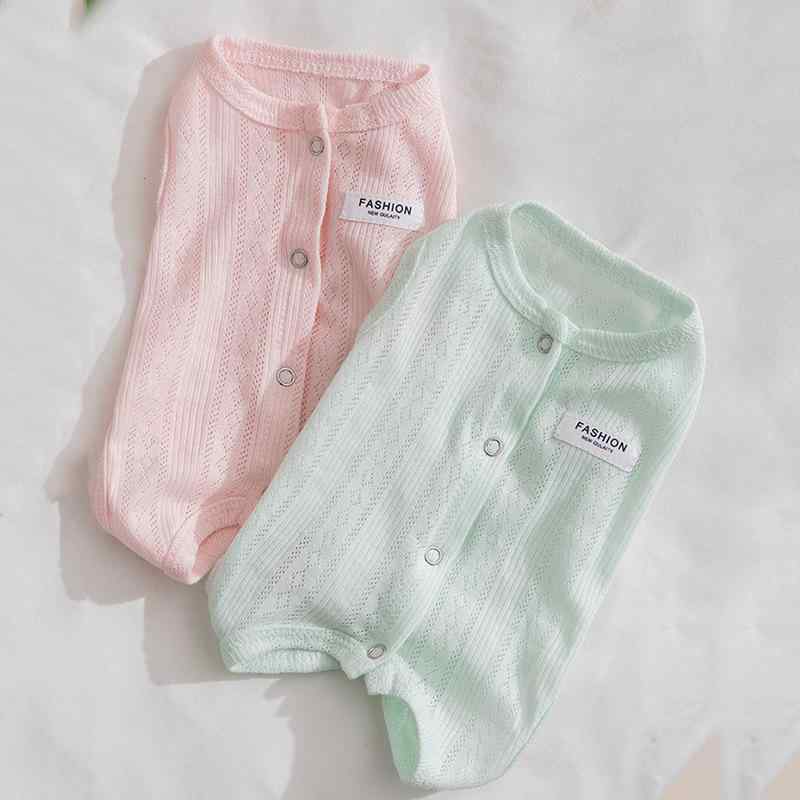 犬用 服 春夏 室内用 犬服 純綿 薄手 防冷え ユニセックス ピンク系 グリーン系 かわいい 軽量 吸湿速乾 ホームウェア 犬用トップス ペット服 犬用アパレル ユニセックス犬服 室内犬服 夏用犬服 快適 柔らかい素材 カジュアルスタイル