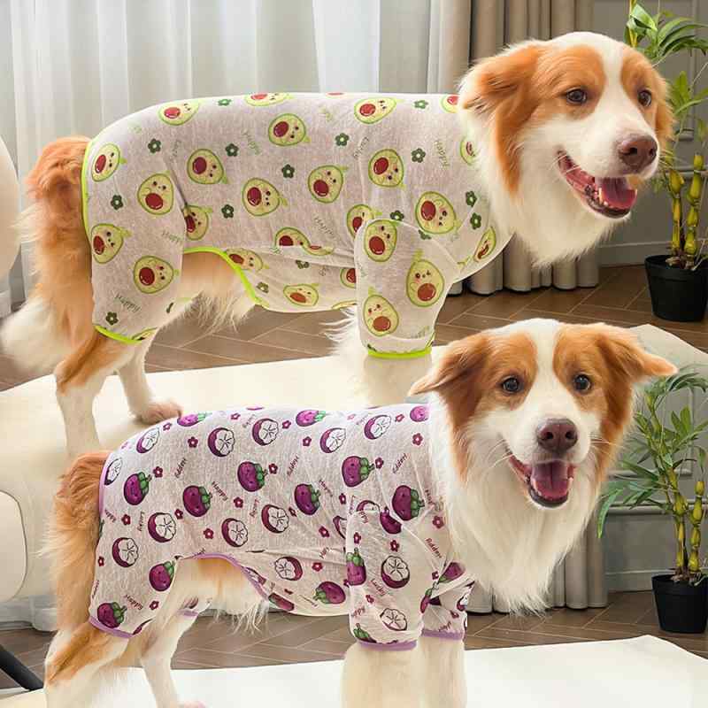 ペット 服 犬猫 ユニセックス 春夏 秋 汎用 四脚 衣 透気性 涤綾 素材 紫 緑 ピンク オレンジ カラー 軽量 伸縮性 通気 機能 XS S M L XL XXL 3XL 4XL 5XL 6XL 7XL サイズ 汎用 フィット かわいい スタイル