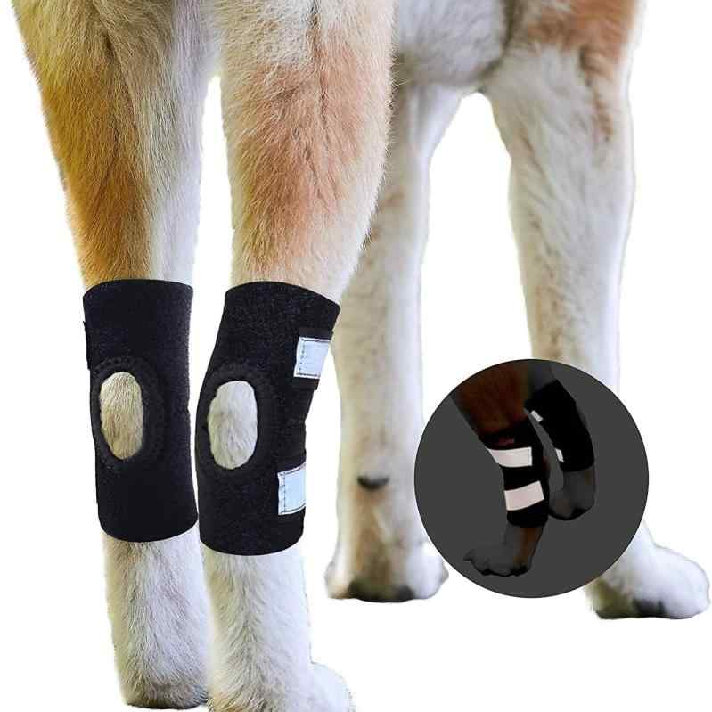 犬 膝 保護具 反光 補助 帯 大型犬 防水 素材 関節 サポート 黒色 左腿 右腿 セット 保護 セット 軽量 耐久性 関節ガード ペット アクセサリー 日常使い