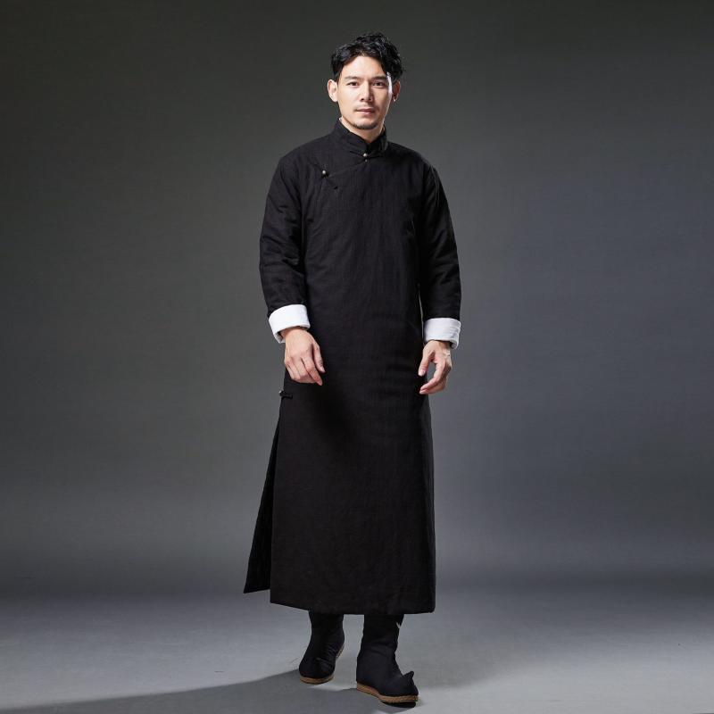 ・カテゴリ: 民族服装・スタイル: 復古・主な素材: 苎麻91.1%・適用シーン: 休闲・カラー展開: 灰色、黒色、藏藍色・サイズ展開: M、L、XL・適用性別: 男・適用年齢層: 中年・詳細: 其它・クラフト: 手工盘扣