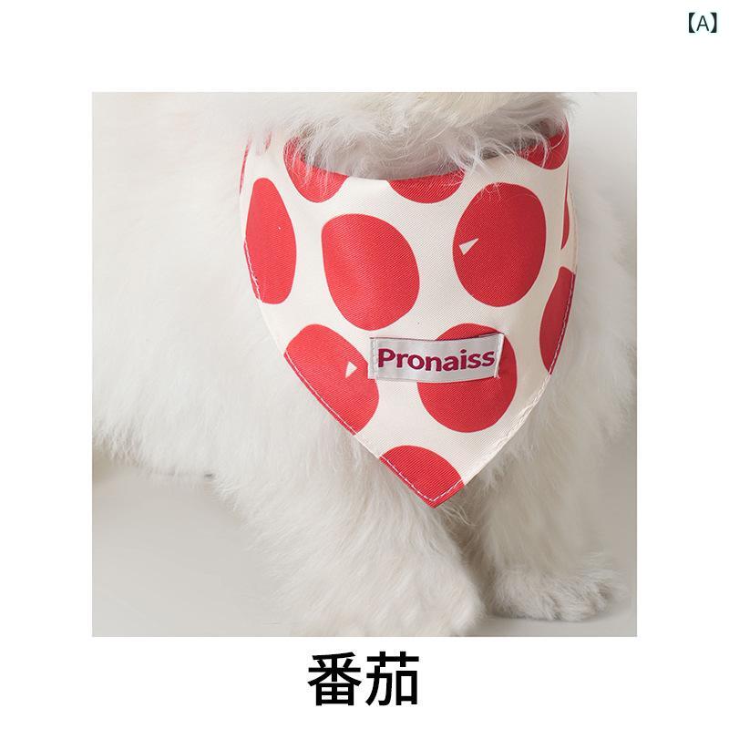 ペット 首輪 かわいい 切り替え 柄 涤纶 素材 透気 防汚 機能 ユニセックス 犬猫 首輪 撮影 アクセサリー 通年 使用 軽量 柔らかい 素材 トマト 赤 梨 ピンク 梨 グリーン ダックパール ブルー コーン イエロー カラーバリエーション S M