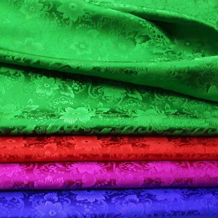 チャイナドレス キッズ 蒙古服 民族衣装 舞台服 秋冬 子供用 伝統柄 手織り 織り込み ジャカード 光沢 ポリエステル 織物 生地 装飾布 ..