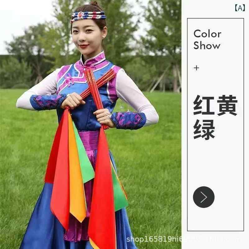 子供用 蒙古舞 踊り 道具 シルク リボン セット 赤 黄 緑 カラフル 子供 ダンス アクセサリー 軽量 柔軟 伝統舞踊 衣装 装飾 ステージ 演出 春季 対応
