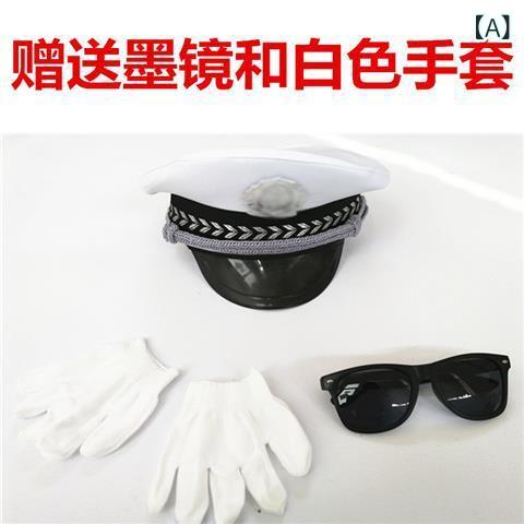 キッズ 子供 警察服 男の子 警官 消防士 交番警官 反光ベスト 演出服 セット ダックビルキャップ コスプレ ユニフォーム ポリエステル 安全A級 ダンス衣装 春夏 ユニセックス かわいい 役割演じ 軽量 伸縮性 通学 イベント 普段使い 白 黒 緑