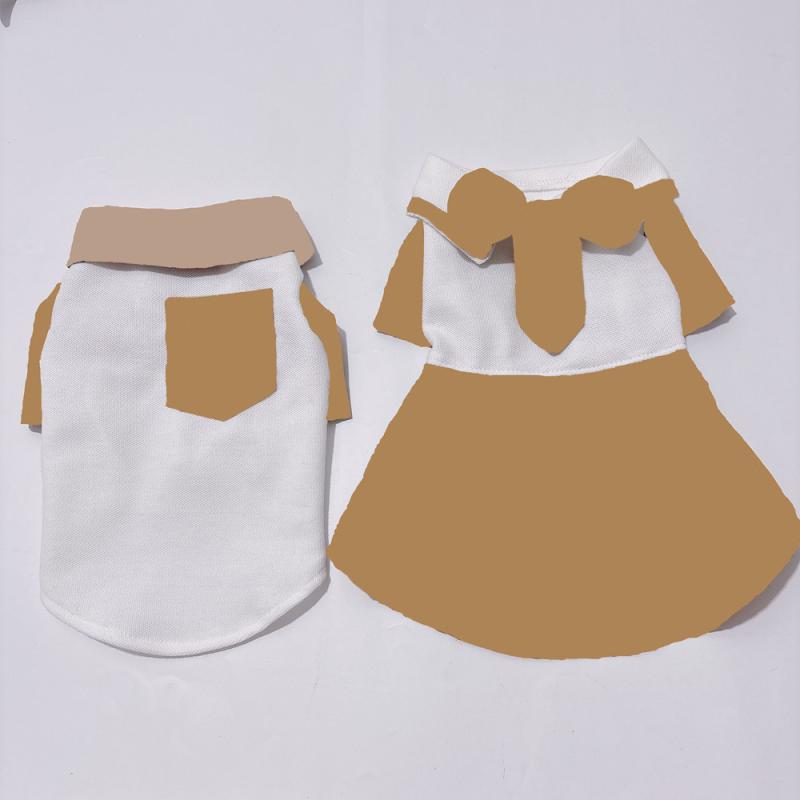 犬用 スカート 服 かわいい 犬服 コーギー フレンチブルドッグ ビションフリーゼ シュナウザー 犬用 短袖 トップス スカート スタイル ペット 服 犬用 衣類 ポリエステル 素材 軽量 伸縮性 あり カジュアル 普段使い 通年 対応 犬用 ファッショ