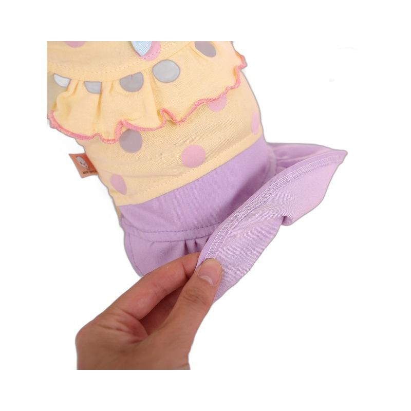 ペット用 犬服 春夏 スカート コットン 素材 ポルカドット 柄 かわいい デザイン 粉紫 色 軽量 吸湿速乾 機能 ユニセックス サイズ展開 XS S M L XL 通年対応 通常使い