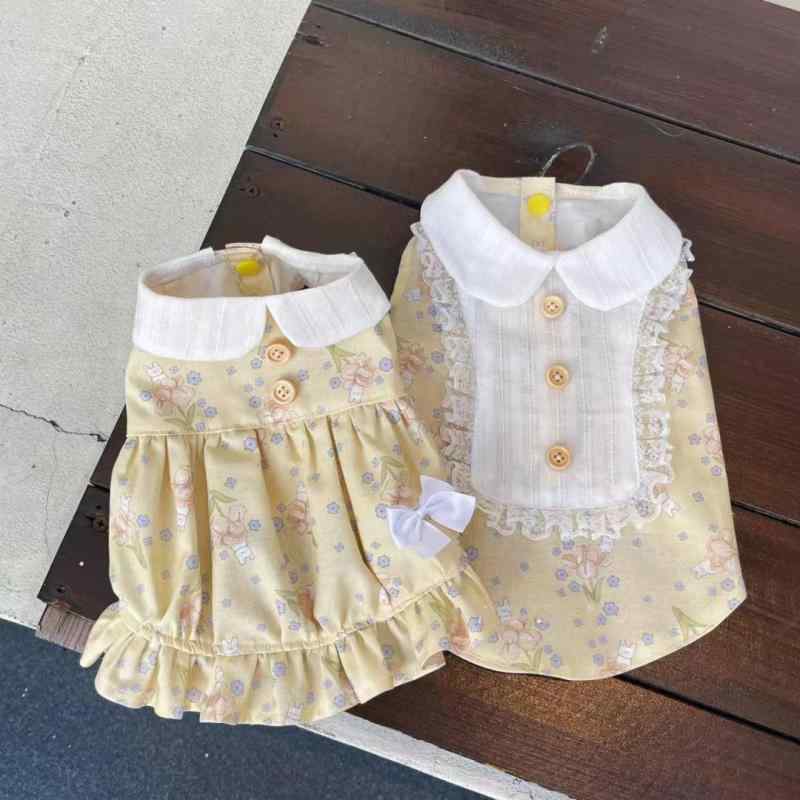 ペット ドレス 犬猫用 プリンセス スカート スカート 小型犬服 チワワ ポメラニアン ヨークシャーテリア マルチーズ シュナウザー 猫服 春夏 薄手 ポリエステル 背心 かわいい 女の子 男の子 ユニセックス 軽量 通気性 ピンク アイボリー グレー