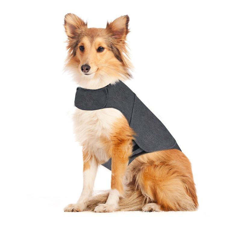 犬用 ペット 服 犬 背心 犬 ジャケット 犬 アンゴラ 服 犬 安定 服 犬 落ち着き 服 犬 ストレス 軽減 服 犬 コート 犬 暖か 服 犬 調整 可能 服 犬 コットン 素材 犬 ユニセックス 犬 服 犬 グレー 犬 白 犬 ブルー 犬 コットン