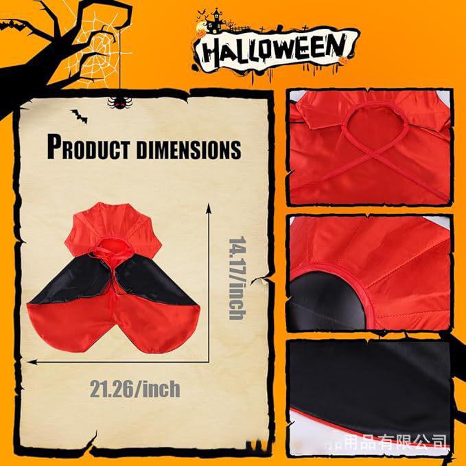 ペット 服 ハロウィン クリスマス 猫 犬 幼猫 披風 魔法 斗篷 吸血鬼 赤 紫 黄 魔法師 帽子付き 学院 無領帯 西装 領結 蝙蝠 橙 南瓜 白 幽霊 黒 小球 雪人 麋鹿 鈴 結び 帽子 変身装 コスプレ 変装 ポリエステル 素材 ユニセックス