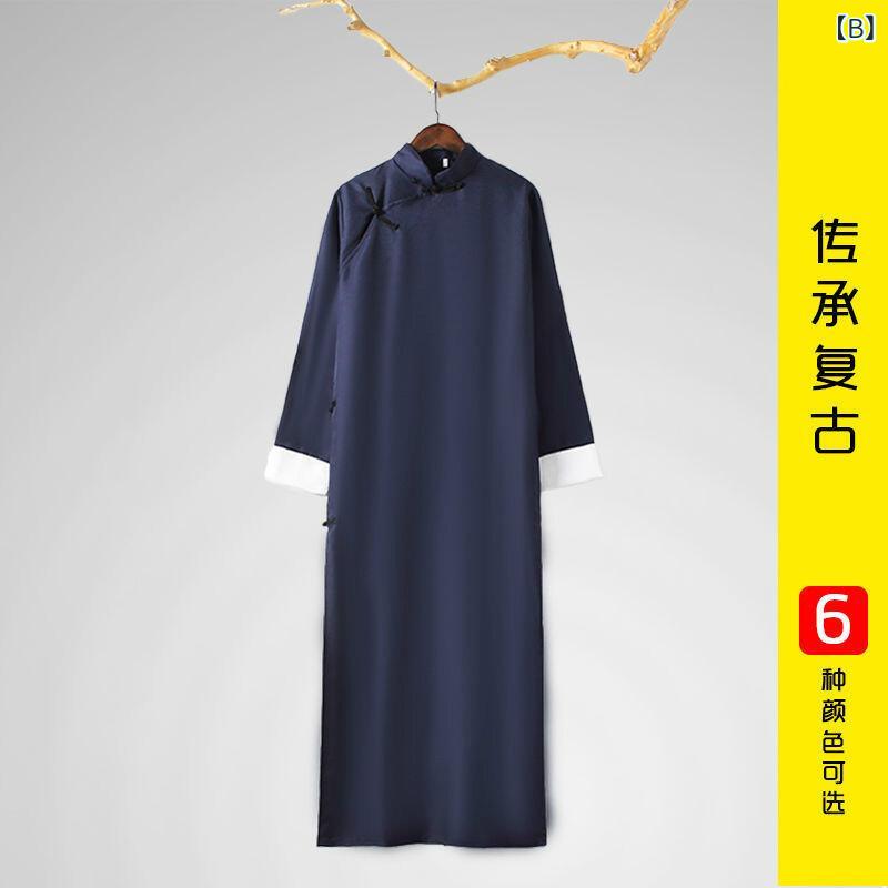 中山装 メンズ 長袖 開襟 青年用 唐装 長袍 中国風 復古 学生服 クラス服 宴会用 通年 ポリエステル 幅広シルエット グレー ネイビー ワインレッド ブラック ブルー 軽量 吸湿速乾 ゆったり 伝統柄 フォーマル カジュアル スタイリッシュ モダン