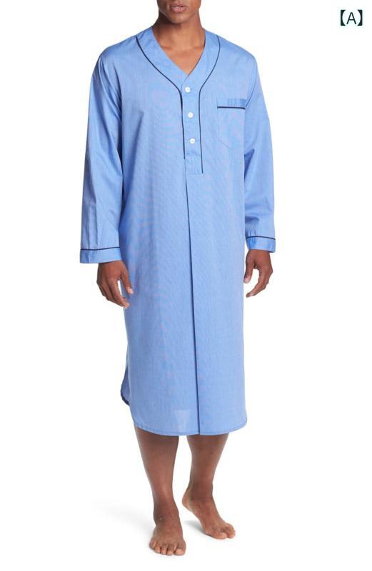 ムスリム服 男性用 東南アジア風 春夏 秋冬 ワイドシルエット 立領 ロングスリーブ ミッドレングス ローブ コットン素材 ゆったり 日常着 直筒型 切り替え 軽量 吸湿速乾 ライトブルー グレー セットアップ