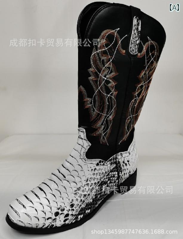 Other - レディース メンズ 騎士靴 低筒 粗かかと 低かかと 刺繍 切り替え 刺繍 西部 牛仔 ショートブーツ ピンク系 ブラウン系 ホワイト系 接触冷感 吸湿速乾 保暖 軽量 伸縮性 ユニセックス 秋冬 秋 欧米スタイル ラウンドトゥ 車縫い ステッチ 加工