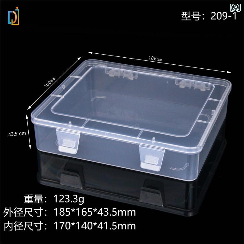 Other - 透明 プラスチック 収納ボックス ノート 書籍 画用紙 大容量 長方形 蓋付き 軽量 PP素材 整理 収納 ケース 汎用 プラスチック 容器 デスク 収納 透明 ボックス