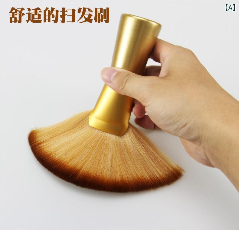 ヘアブラシ 美容 ソフト毛 髪掃除 切毛用 メイクブラシ 扇形 イエロー 軽量 掃除しやすい 髪ケア スタイリング 日常使い ヘアアクセサリー