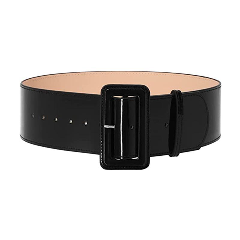 レディース コート 羽織り ダウンジャケット ウエストベルト 装飾 腰封 女性用 シンプル 百搭 ワイドベルト ブラック ホワイト イエロー レッド ヒョウ柄 偽皮革 ステッチ 軽量 伸縮性 通勤用 普段使い 秋冬 春夏