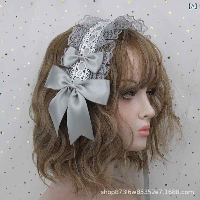 ・カテゴリ: ヘッドアクセサリー・スタイル: 女性用・主な素材: 布・カラー展開: 灰色、黒色、粉色、紺色、水色、紫色、白+黒、白+粉、白+水色、白+薄青、白+灰、白+紺、白+紫、白+抹茶、米白、白+深紅、白+墨緑、白+薄緑、深紅、豆沙、黒+紺、黒+墨緑、黒+米白、黒+ワインレッド、黒白+黒、黒白+米白、黒白+墨緑、黒白+深紅・流行要素: レース、リボン