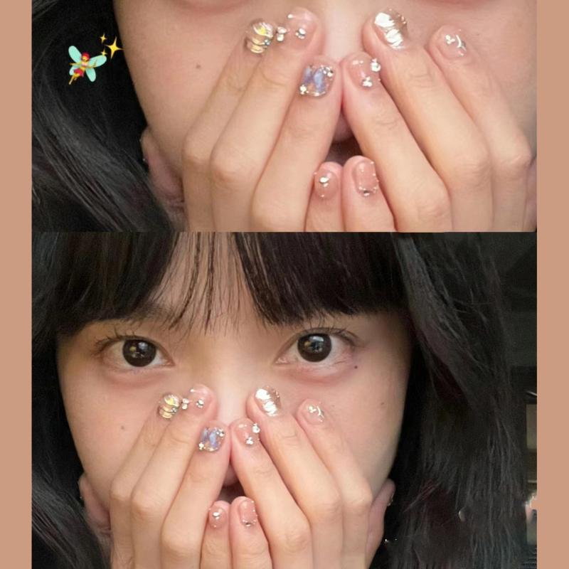 レディース つけ爪 人工爪 フルカバー ハンドメイド 美甲 甘め クール スパイシー ガール 夢幻 バタフライ ミラー フランジ ショートネイル 復古 かわいい キャットアイ スイート フレンチ クリア 軽奢 インスピレーション ピュア 欲情 ウィンド